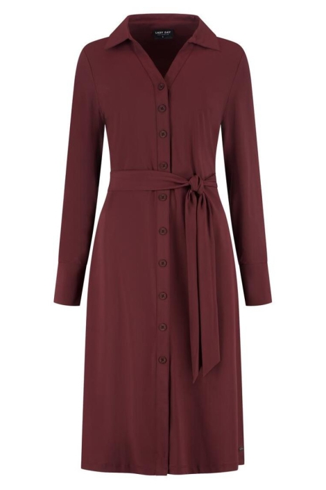 Lady Day bordeaux dames jurk | Vooraanzicht