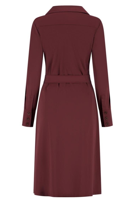 Lady Day bordeaux dames jurk | Achteraanzicht