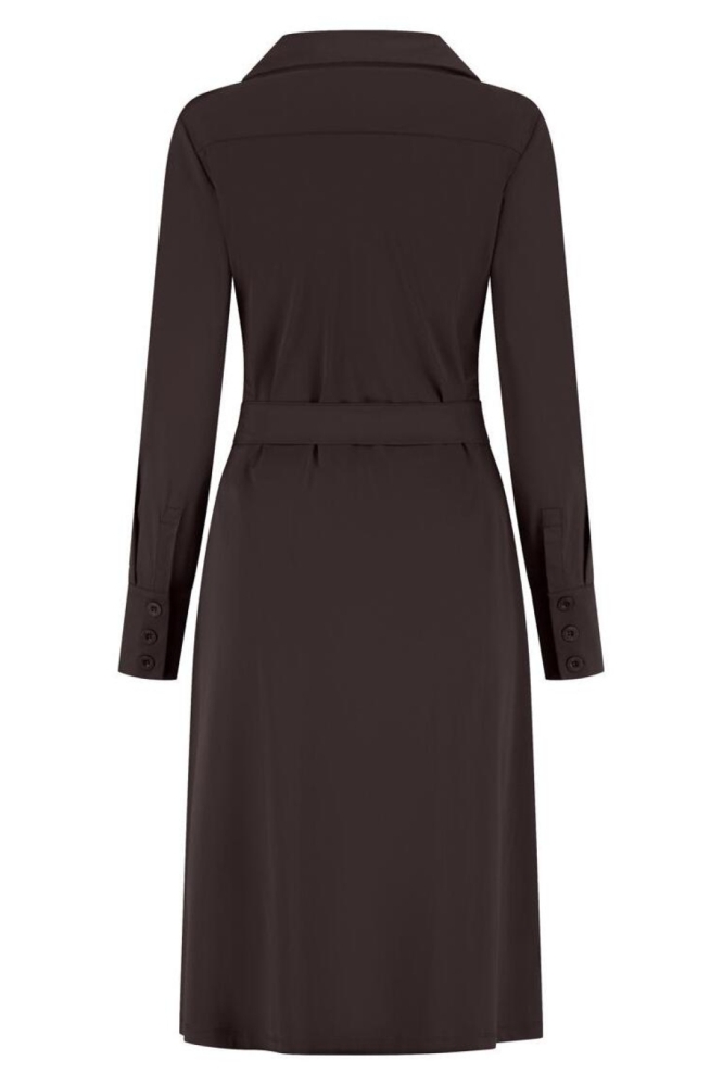 Lady Day bruine dames jurk | Achteraanzicht