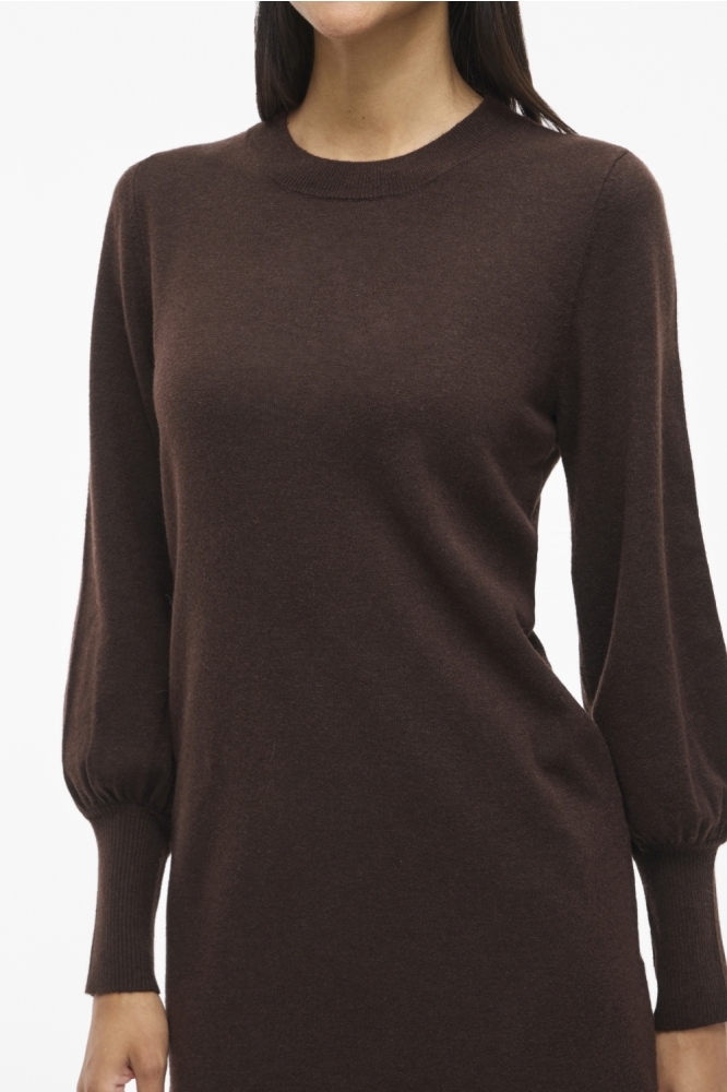 Vila bruine dames jurk | Close up