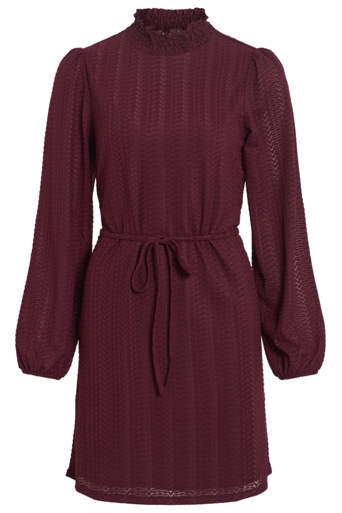 Vila bordeaux dames jurk | Vooraanzicht