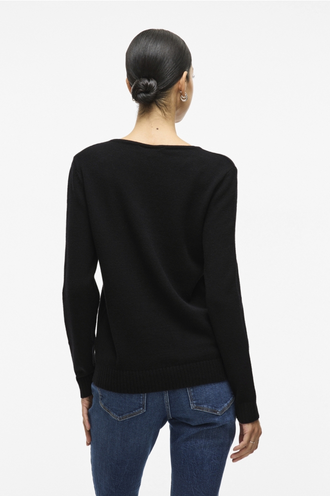 Vila zwarte dames trui