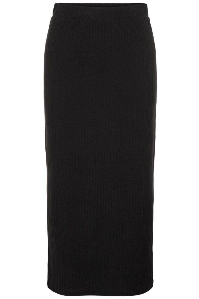 Pieces zwarte dames rok | Vooraanzicht