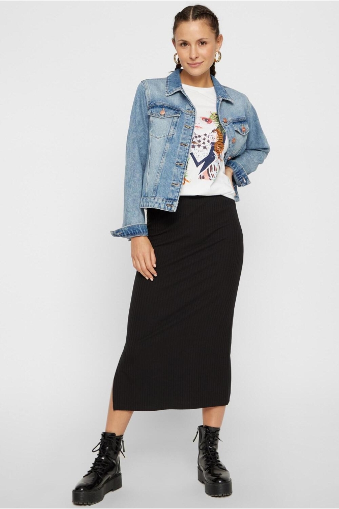 Pieces zwarte dames rok | Model