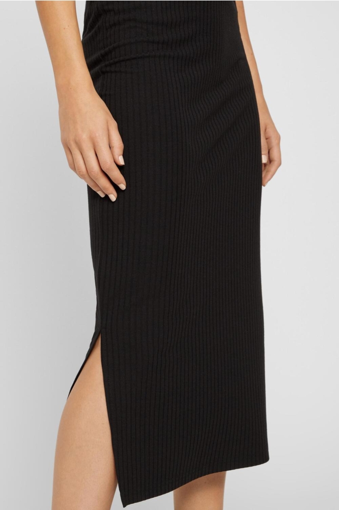 Pieces zwarte dames rok | Close up