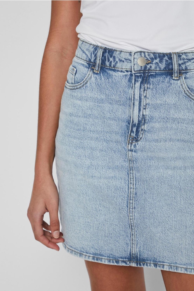 Vila blauwe dames rok | Close up
