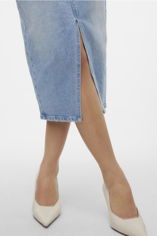 Vero Moda blauwe dames rok | Close up