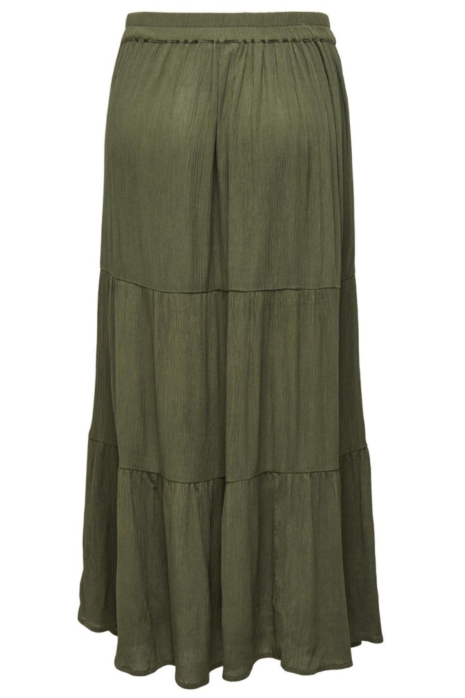 Only groene dames rok | Achteraanzicht