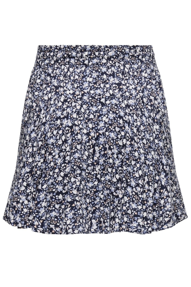 Only blauwe dames korte broek | Achteraanzicht