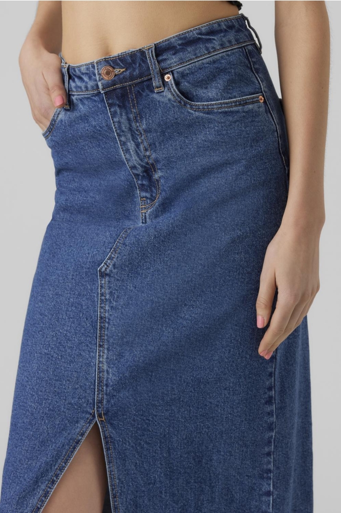 Vero Moda blauwe dames rok | Close up