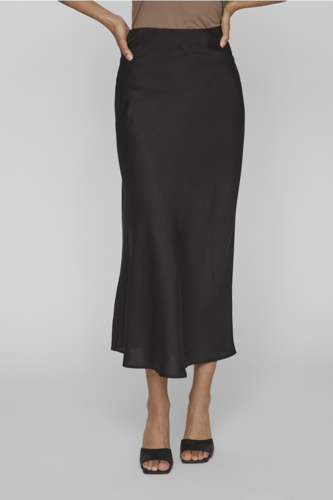 Vila zwarte dames rok | Model vooraanzicht