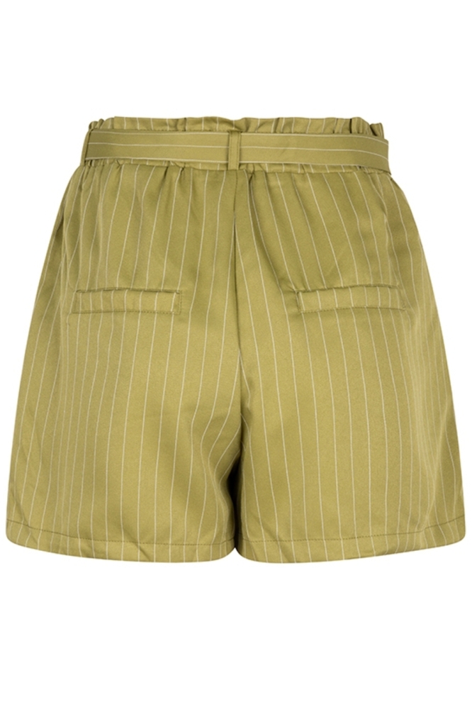 Lofty Manner groene dames korte broek | Achteraanzicht