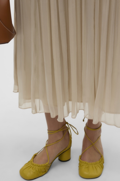 Vero Moda beige dames rok | Close up