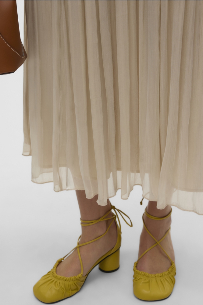 Vero Moda beige dames rok | Close up