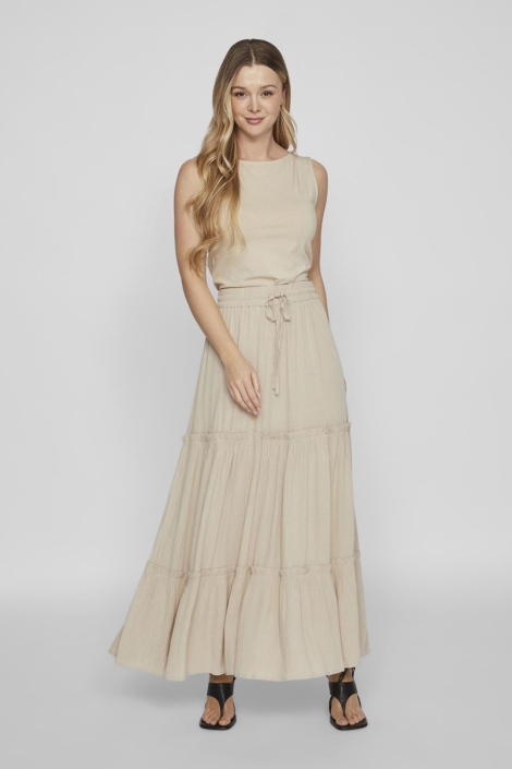 Vila beige dames rok | Model