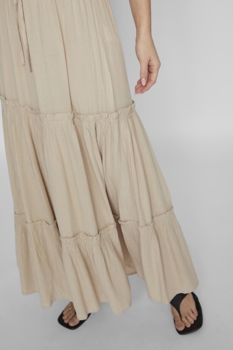 Vila beige dames rok | Close up