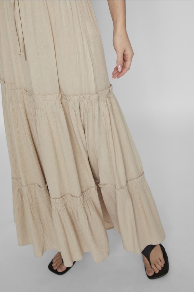 Vila beige dames rok | Close up