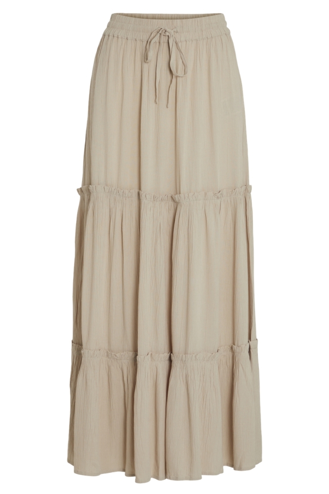 Vila beige dames rok | Vooraanzicht