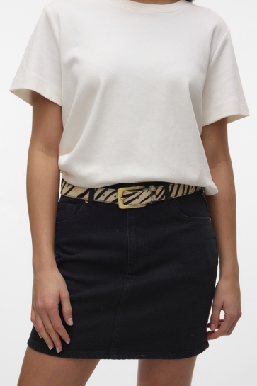 Vero Moda Rok VMTESSA HR SHORT DNM SKIRT MIX GA N 10301536 BLACK DENIM