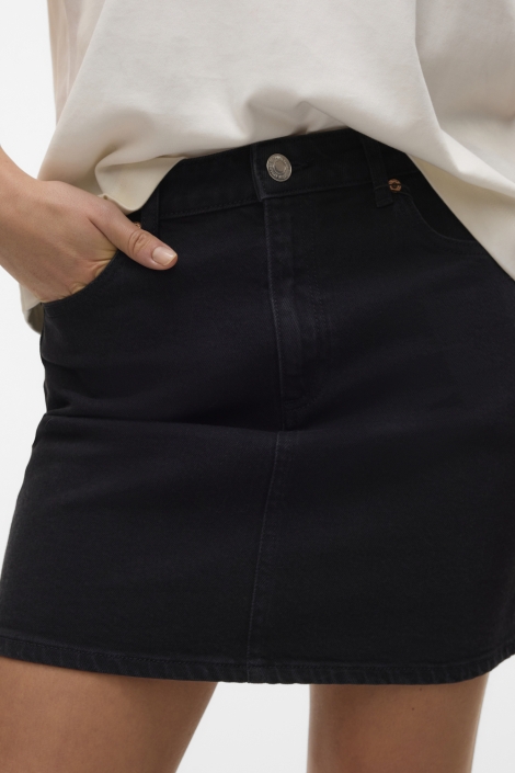 Vero Moda zwarte dames rok | Close up