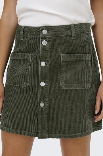 Jacqueline de Yong JDYSHIRAZ CORDUROY SKIRT PNT DIA 15220695 Forest Night