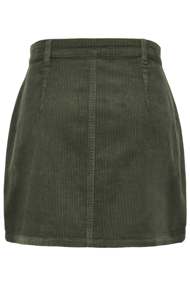 Jacqueline de Yong groene dames rok | Achteraanzicht