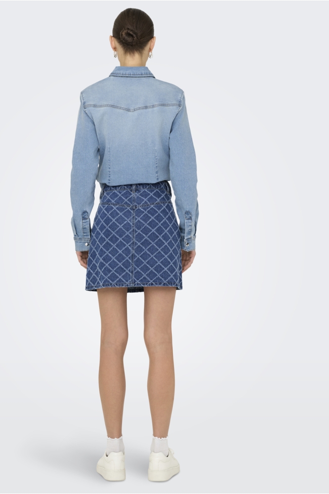 Jacqueline de Yong blauwe dames rok | Model