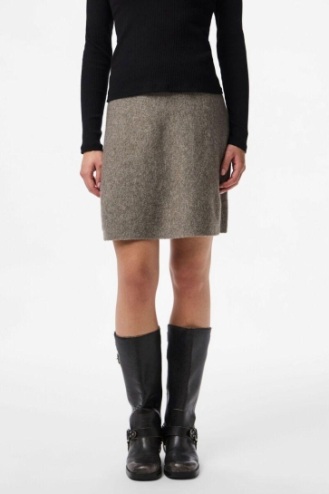 Pieces Rok PCMALOU HW KNIT SKIRT PWP BC 17161609 Morel
