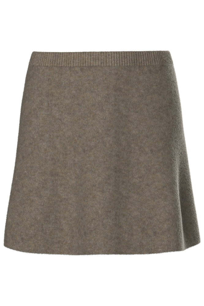 Pieces bruine dames rok | Vooraanzicht