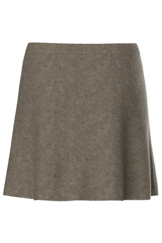 Pieces bruine dames rok | Achteraanzicht