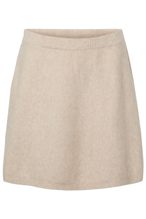 Pieces beige dames rok | Vooraanzicht