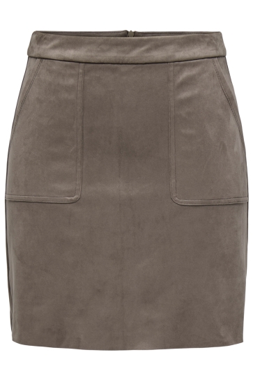 Jacqueline de Yong JDYLORETTA FAUX SUEDE MINI SKIRT JR 15352913 Morel