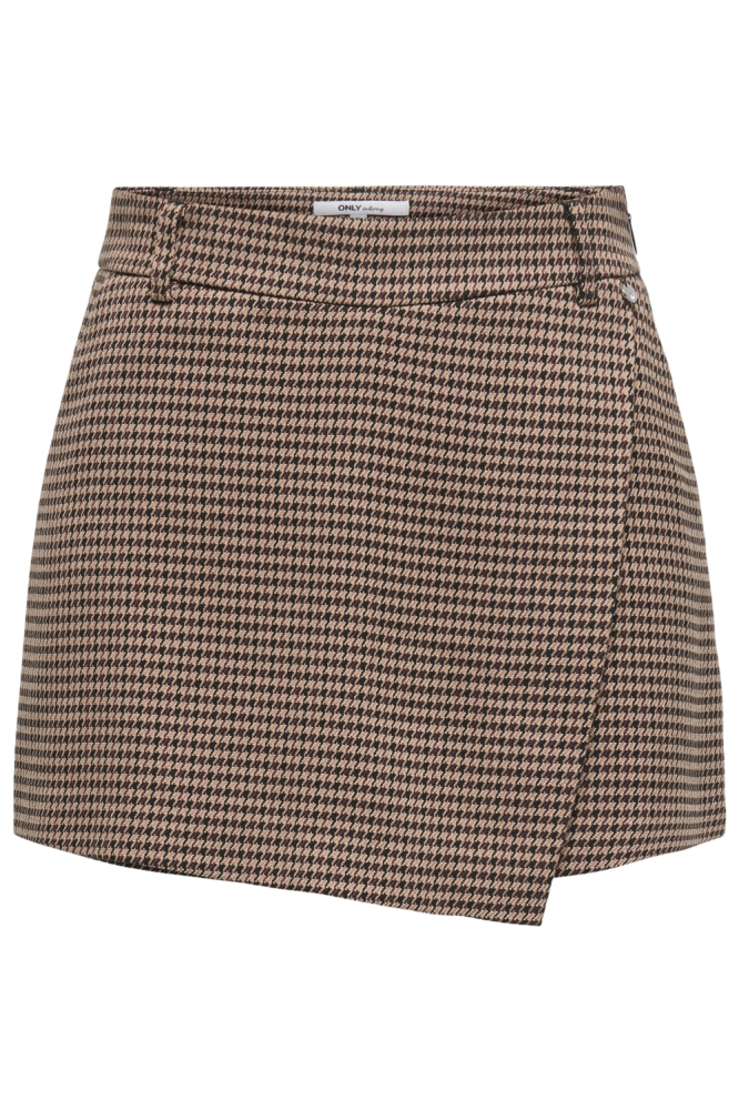 Only bruine dames korte broek | Vooraanzicht