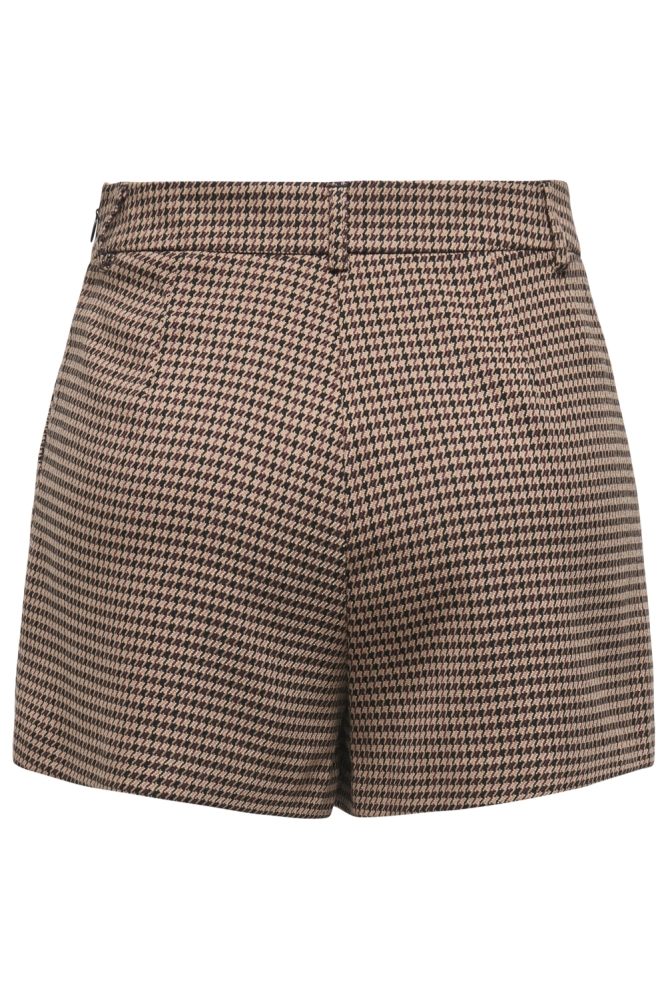 Only bruine dames korte broek | Achteraanzicht