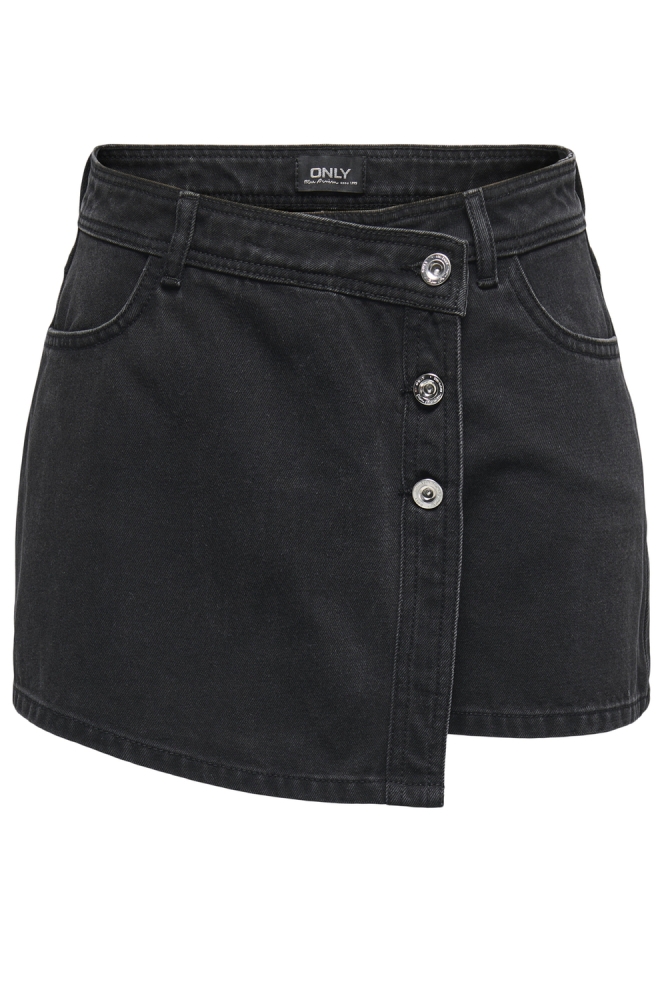 Only zwarte dames korte broek | Vooraanzicht