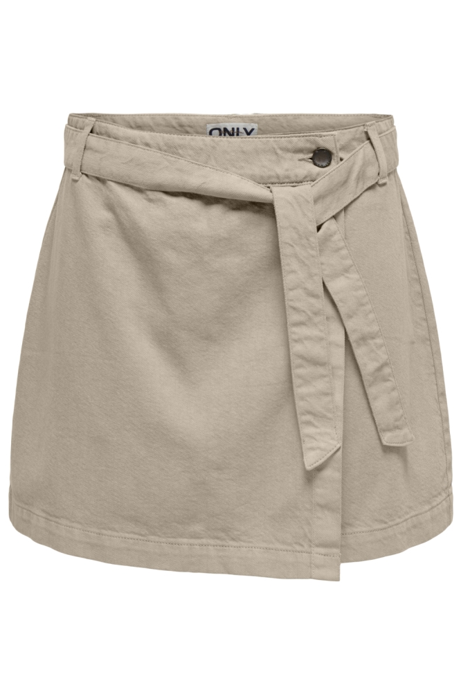 Only taupe dames rok | Vooraanzicht