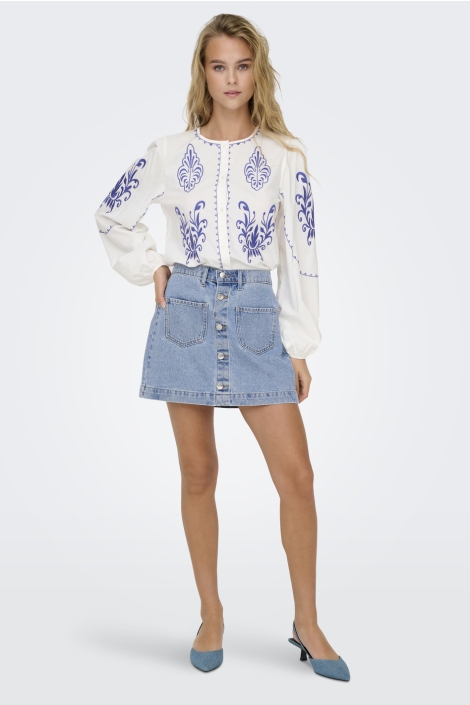 Only blauwe dames rok | Model