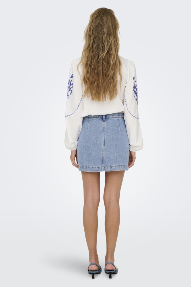 Only blauwe dames rok | Model