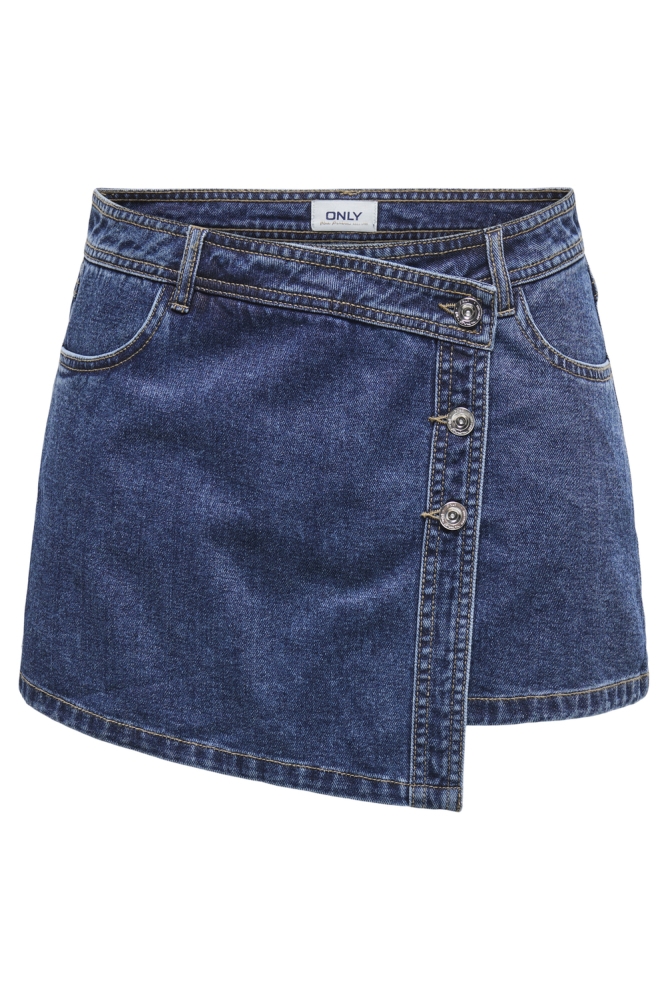 Only blauwe dames korte broek | Vooraanzicht