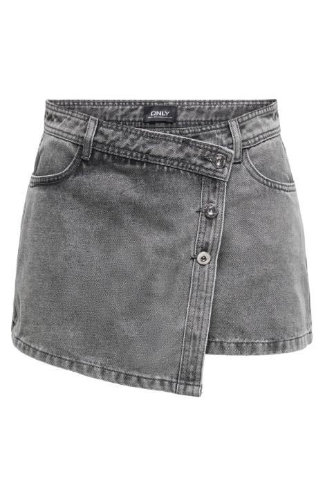 Only grijze dames korte broek | Vooraanzicht