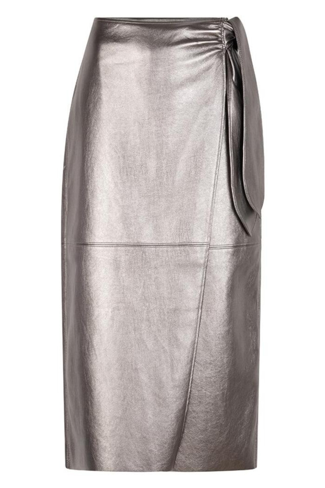 EsQualo zilveren dames rok | Vooraanzicht