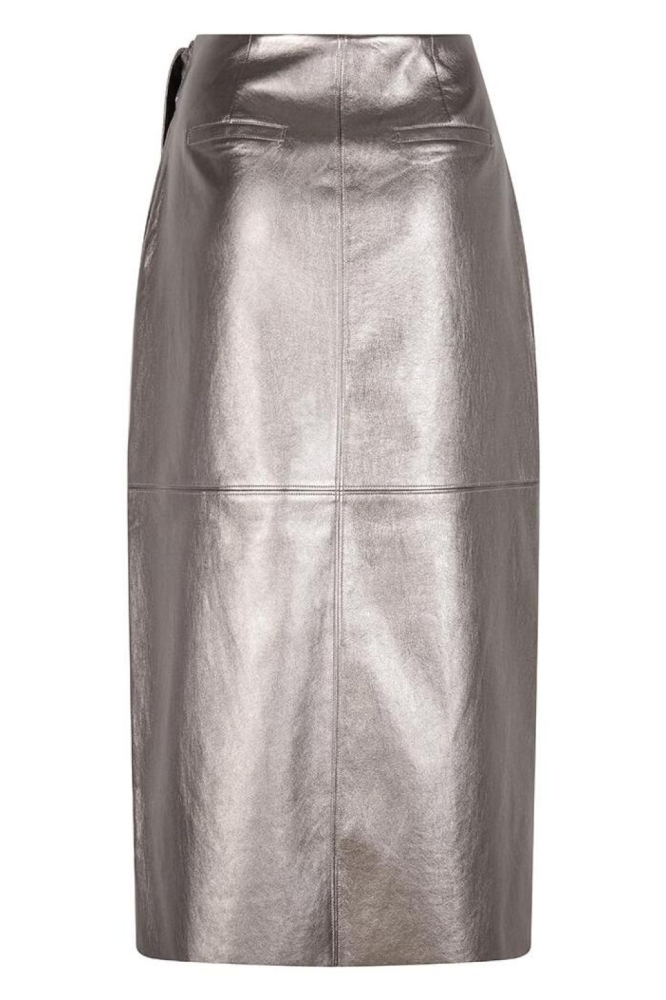 EsQualo zilveren dames rok | Achteraanzicht