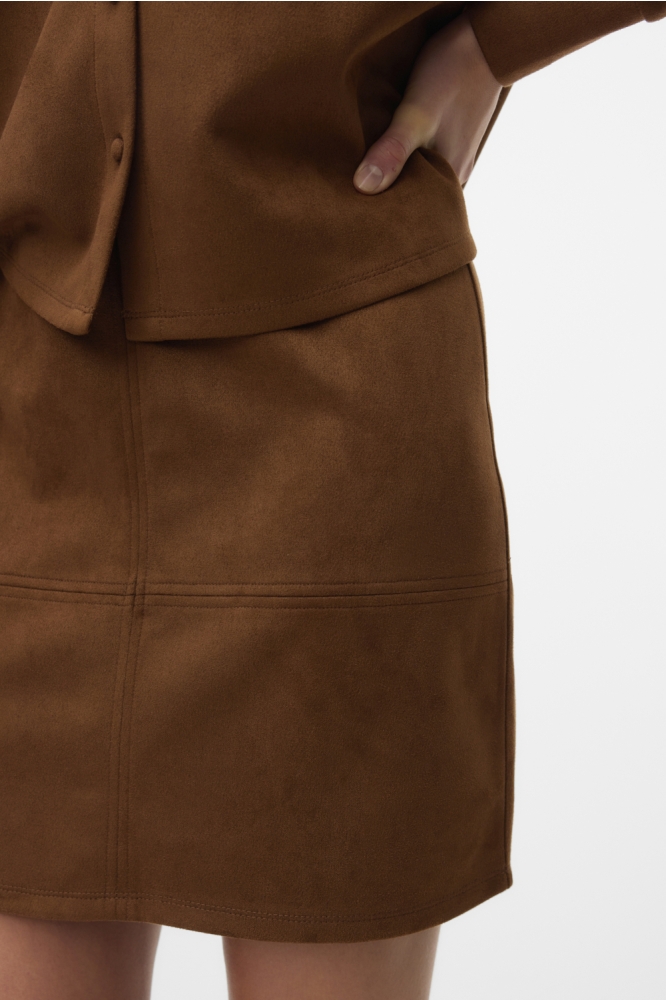 Vero Moda bruine dames rok | Close up