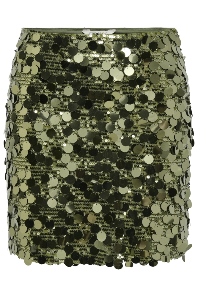 Only groene dames rok | Vooraanzicht