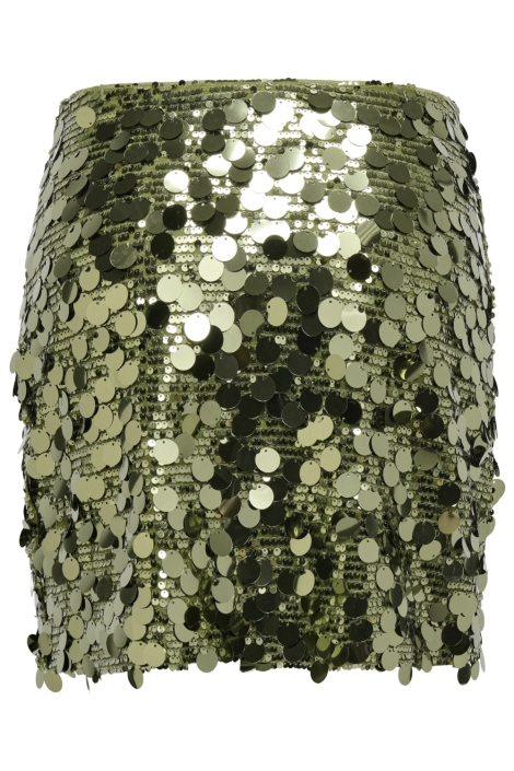 Only groene dames rok | Achteraanzicht