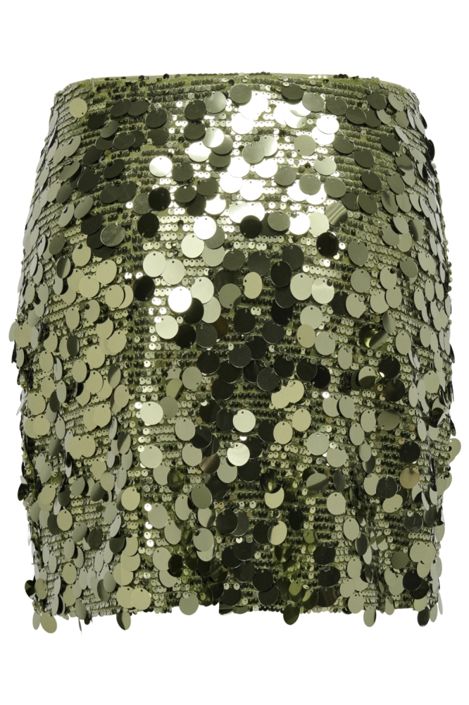 Only groene dames rok | Achteraanzicht