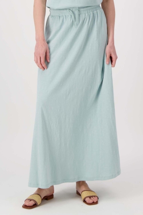 Zusss blauwe dames rok | Model vooraanzicht