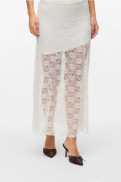 Vero Moda witte dames rok | Model vooraanzicht