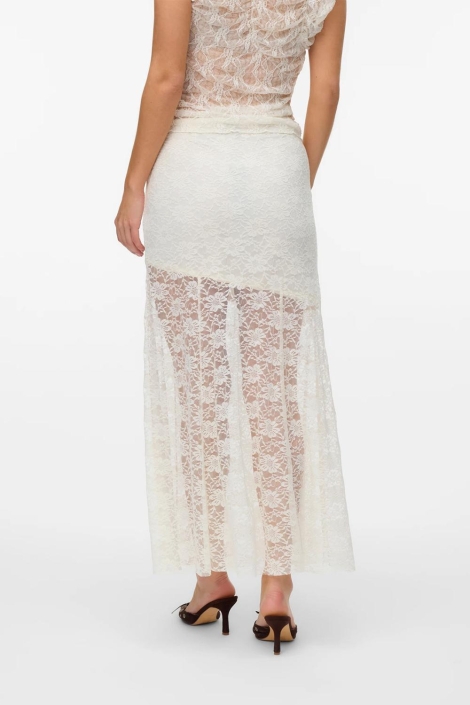 Vero Moda witte dames rok | Model achteraanzicht