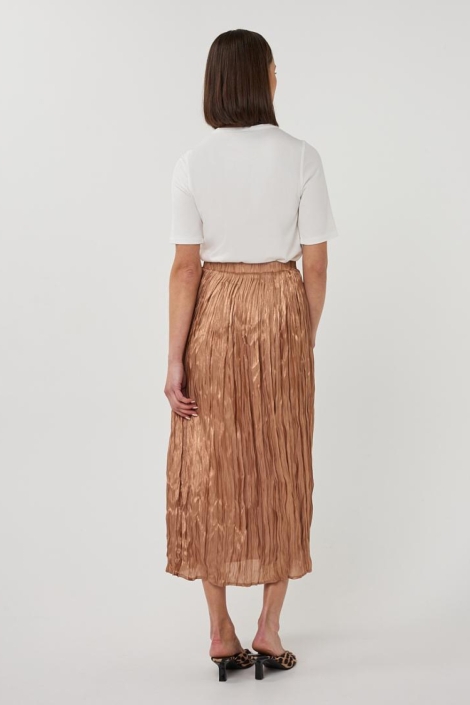 EsQualo gouden dames rok | Model achteraanzicht